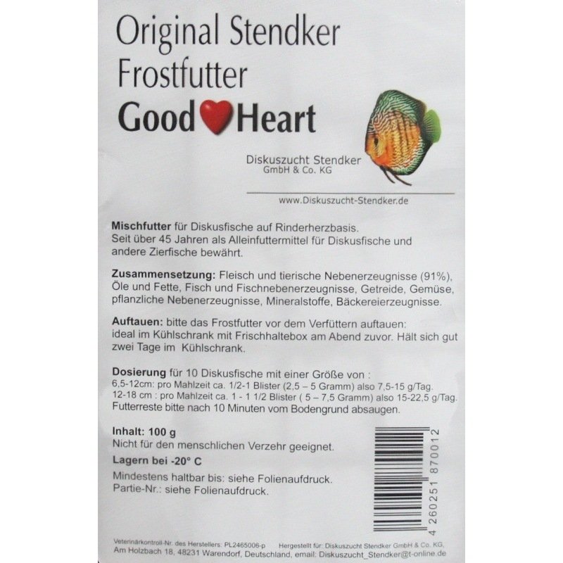 Nourriture discus Stendker Food 100grammes