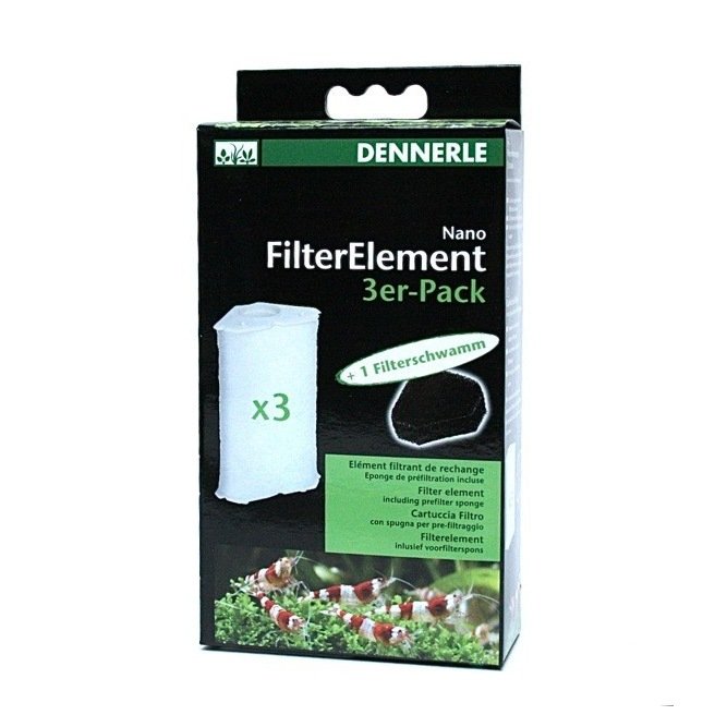 Dennerle Nano élément de filtration de rechange 3pcs