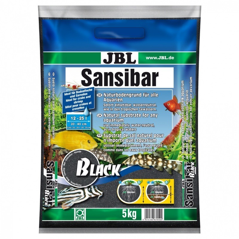 Sable fin et décoratif de couleur noire JBL : Sansibar Black
