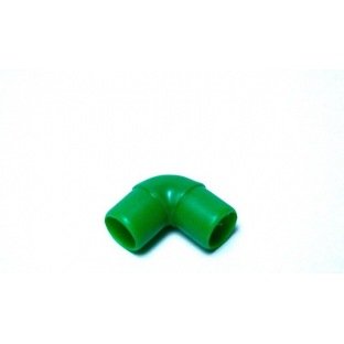 Coudes plastique pour tuyau rigide vert Hobby