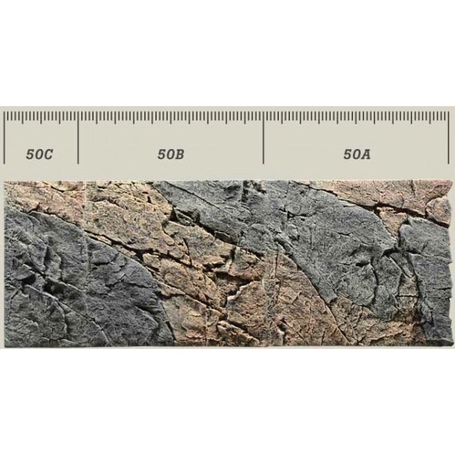 Plaque de décor en 3 D - Back to Nature Slim Basalt Gneiss avec des nuances de gris et de rouge rouille