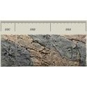 Plaque de décor en 3 D - Back to Nature Slim Basalt Gneiss avec des nuances de gris et de rouge rouille