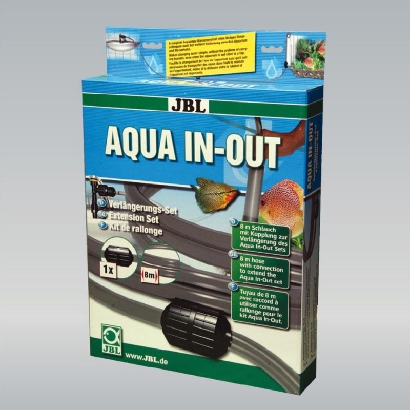 Vidange et remplissage automatique pour aquarium JBL Aqua In Out Set complet et extension