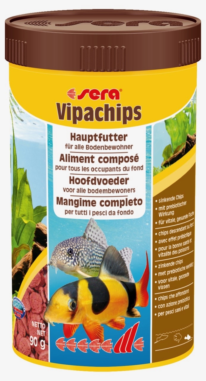 Nourriture pour poissons de fond : Sera Vipachips en pastilles