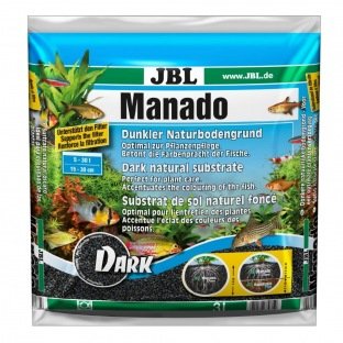 JBL Manado Dark sol de couleur noir pour aquarium