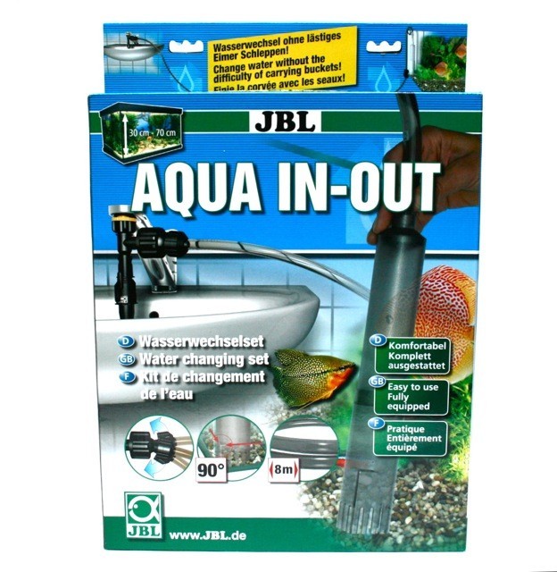 Vidange et remplissage automatique pour aquarium : JBL Aqua In Out - Set  complet et extension